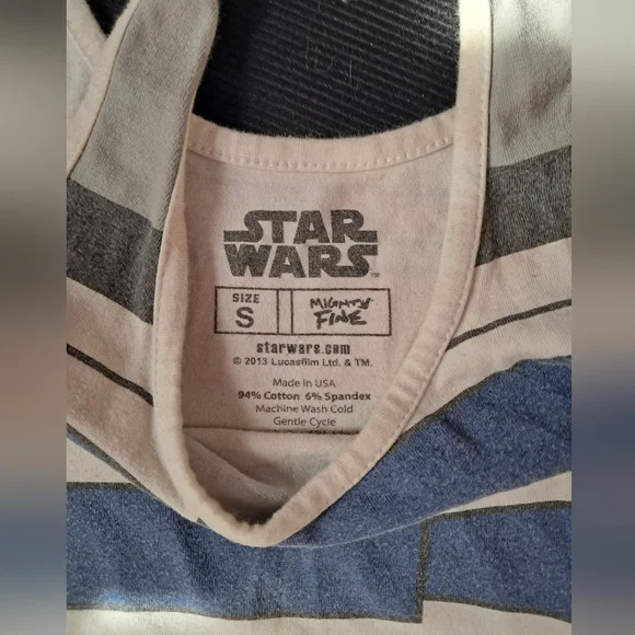 Mighty Fine R2D2 Droid Graphic Tank Top OR Mini Dress - Stretchy! - Picture 2 of 3